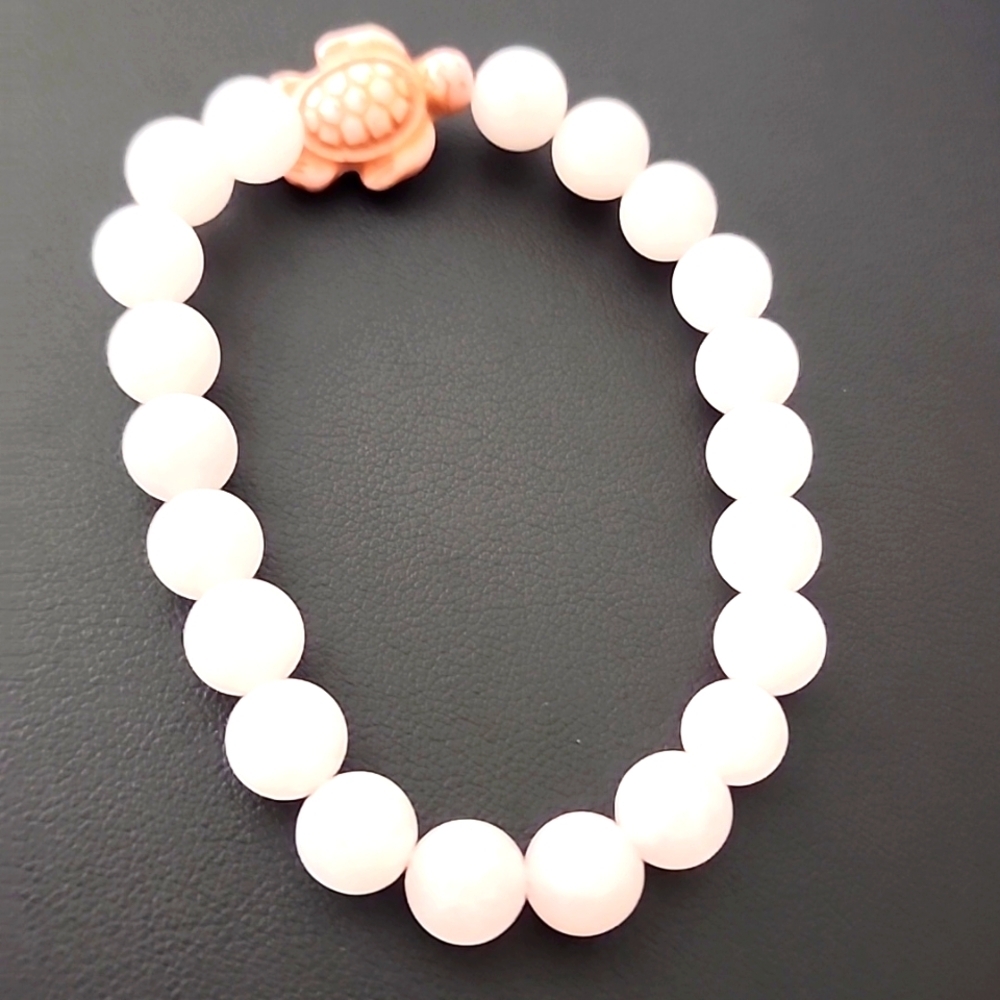 Boho SEA TURTLE streach MULTI STONE BRACELET